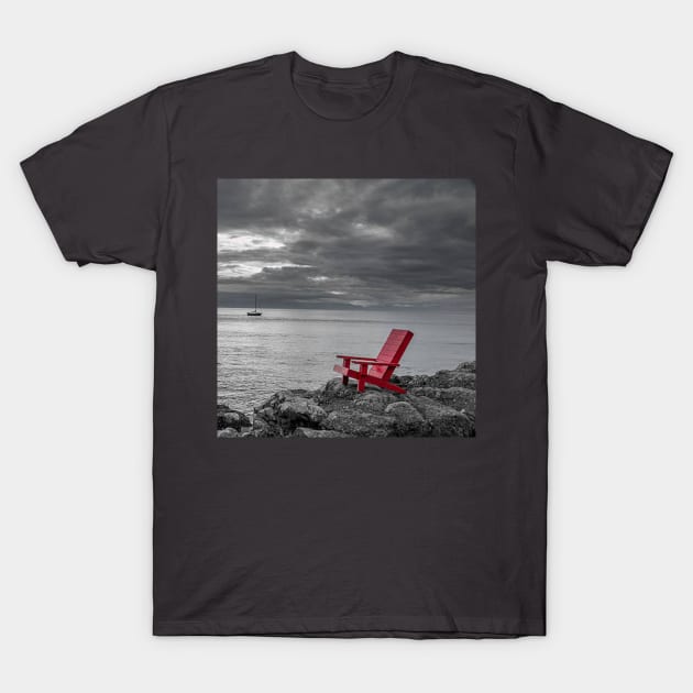 Chair View T-Shirt by NOMAD73